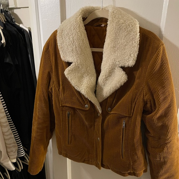 Free People Corduroy & Shearling Jacket - Picture 1 of 3